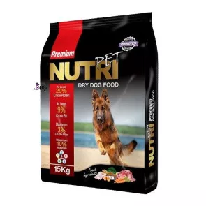 غذای سگ نوتری پت پرمیوم 29 درصد پروتئین (15 کیلوگرم)