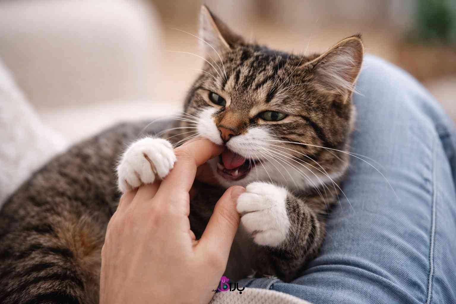 علت گاز گرفتن گربه