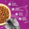 پوچ گربه ویسکاس منتخب انواع مرغ معطر بی نظیر در سس سبزیحات  WHISKAS® 1+ Aromatic Purrfect Poultry Selection