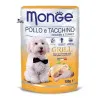 پوچ سگ مونژه حاوی مرغ و بوقلمون (100 گرم)