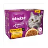 پوچ گربه ویسکاس منتخب انواع مرغ معطر بی نظیر در سس سبزیحات  WHISKAS® 1+ Aromatic Purrfect Poultry Selection