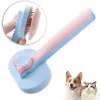 برس سگ و گربه با قابلیت تخلیه مو طرح گربه Rectangle Cathead Self Cleaning Grooming Brush for Pet