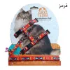 قلاده تنی گربه با بند طرح دار