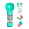 ظرف پرتابل چند کاره مخزن آب، بیلچه و کیسه فضولات Pet Multifunctional Water Bottle