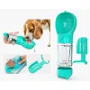 ظرف پرتابل چند کاره مخزن آب، بیلچه و کیسه فضولات Pet Multifunctional Water Bottle