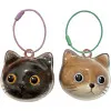 جاکلیدی با مخزن مو طرح صورت گربه Keychain With Cat Hair Container