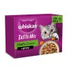 پوچ گربه ویسکاس پیشنهاد سرآشپز در سس گوشت Whiskas 1+ Tasty Mix Chefs Choice In Gravy،