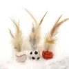 اسباب بازی توپ شیطونک پردار گربه Feathered Mischievous Ball Cat Toy