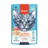 پوچ بچه گربه ونپی ماهی سالمون و تن در سس گریویWanpy Kitten Stew Salmon & Tuna In Gravy 