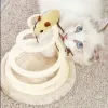 اسباب بازی گربه استند موش فنری Interactive Spring Spiral Cat Toy With Mouse
