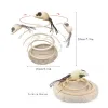 اسباب بازی گربه استند موش فنری Interactive Spring Spiral Cat Toy With Mouse