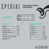 پوچ گربه شسیر مرغ و سالمون برای تقویت پوست و مو : Schesir Special Skin & coat