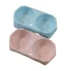 ظرف آب و غذای دوقلو طرح هندسی یونیک Unique Cat Food Twin Bowel