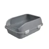 ظرف خاک گربه لبه دار متوسط جوی پت Joy Pet Cat Litter Tray with Rim Gray