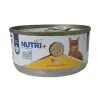 کنسرو گربه مرغ در سس گریوی نوتری پلاس Nutri+ Cat Pate Chicken in Gravy 120g