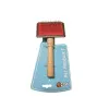 برس استیل با دسته چوبی سایز Pet Brush-XS 