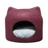 کلبه خواب زاریکس طرح گربه کاپیتان میو زرشکی Zarix Pet House Cat Captain Meow