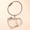 جاکلیدی با مخزن موی گربه Keychain With Cat Hair Container