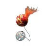 توپ بازی صدادار همراه با پر مخصوص گربه و سگ Sounding Toy Ball With Feathers For Cats & small Dogs 