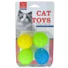 اسباب بازی گربه توپ کریستالی پک (4عددی) Crystal Ball Cat Toy Pack of 4