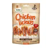 تشویقی سگ دنتالایت استخوان کلسیم دورپیچ مرغ ِDentalight Chicken Licious Premium Jerky-Calcium Bone With Chicken 70g