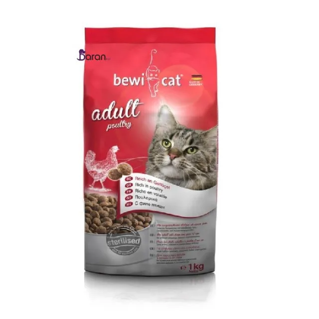 غذای گربه بالغ بوی کت حاوی گوشت مرغ (1 کیلوگرم) Bewi Cat