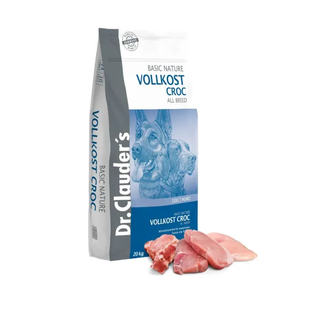 غذای خشک سگ دکتر کلادرز Dr. Clauder's Basic Nature Vollkost Croc 20Kg