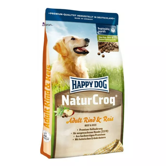 غذای سگ هپی داگ حاوی گوشت گوساله و برنج (1 کیلوگرم)
