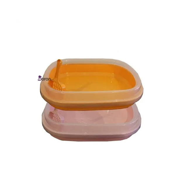 ظرف خاک گربه با بیلچه