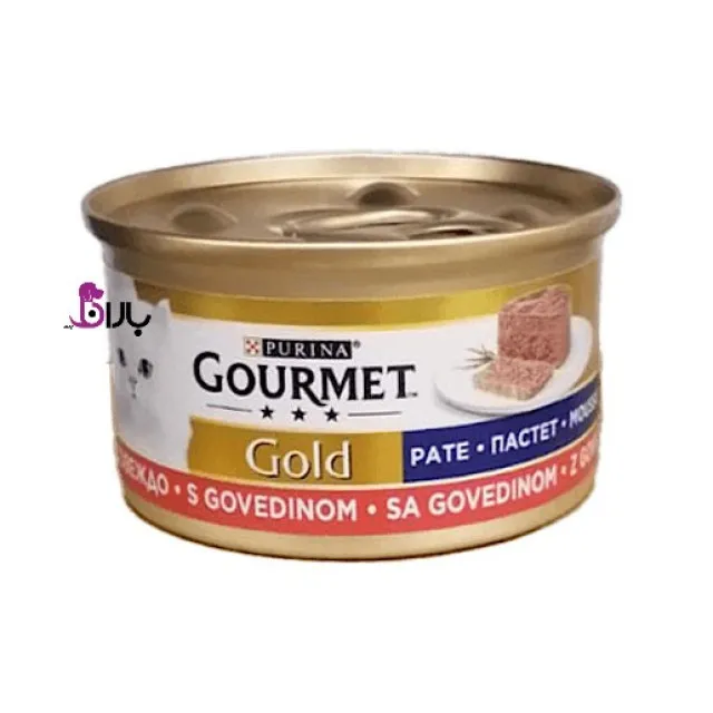 کنسرو گربه گورمه گلد پاته گوشت گاو (85 گرم)