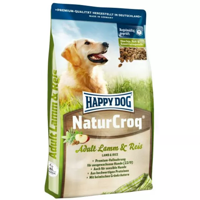 غذای سگ هپی داگ حاوی گوشت بره و برنج (1 کیلوگرم)