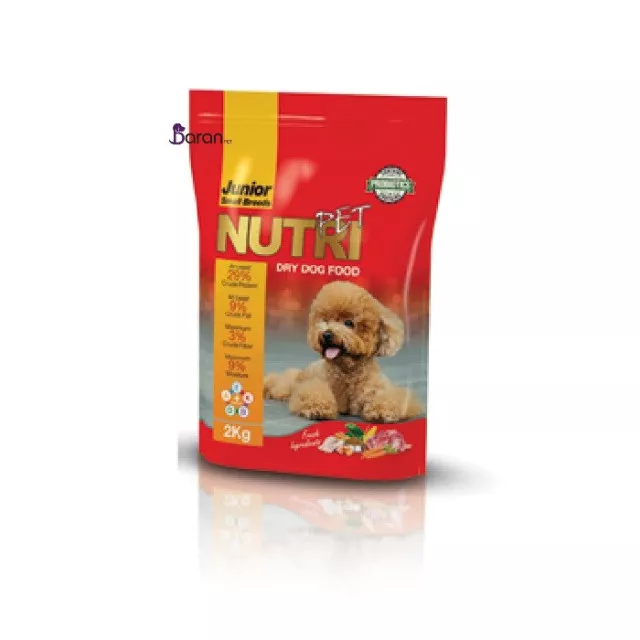 غذای سگ جوان نژاد کوچک نوتری پت با پروتئین 29٪ (2 کیلوگرم) Nutri Pet