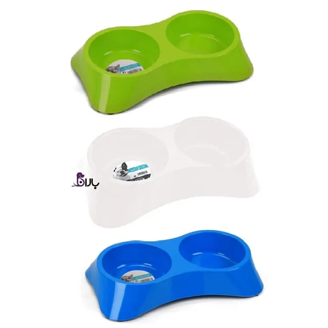 ظرف غذا دوقلو ملامین سگ M-Pets سایز L
