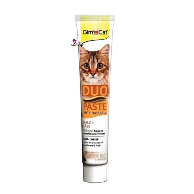 مالت گربه جیم کت مدل Duo Paste Anti Hairball طعم پنیر