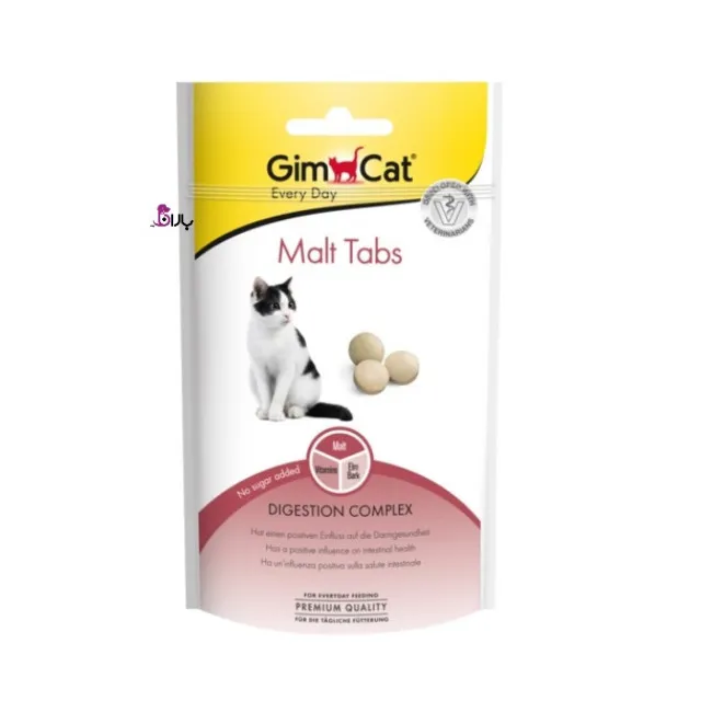 قرص آنتی هربال گربه جیم کت حاوی مالت مدل Malt Tabs وزن 40 گرم