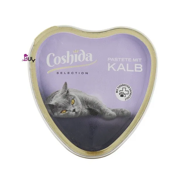 ووم قلبی گربه کوشیدا گوساله مدل Calf pate وزن ۸۵ گرم