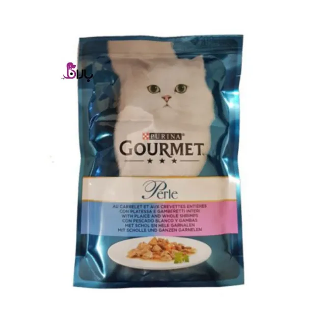 پوچ گربه گورمه پرله ماهی و میگو