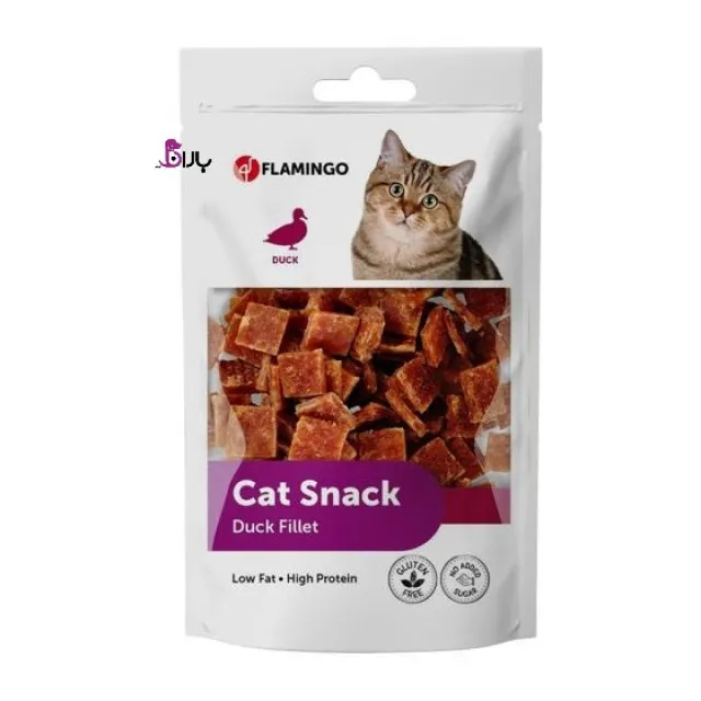تشویقی گربه با طعم فیله اردک فلامینگو – Flamingo Duck Snack
