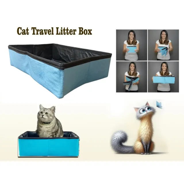 ظرف خاک پرتابل مسافرتی گربه   Portable Cat Toilet