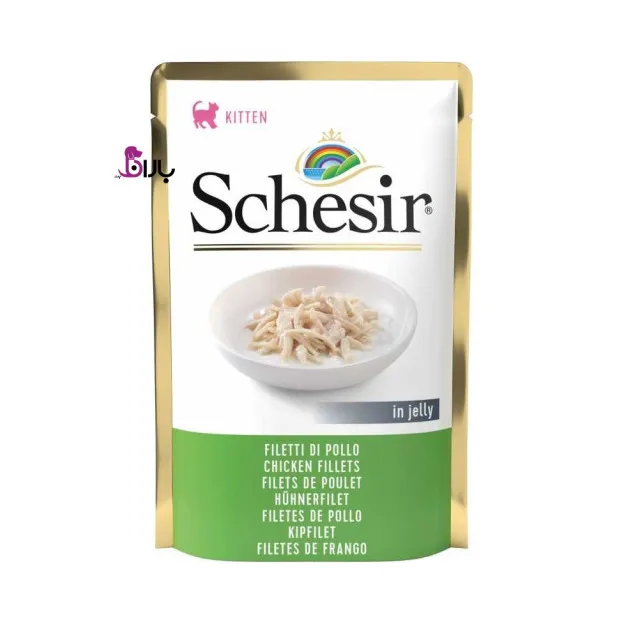 پوچ بچه گربه شسیر مرغ در ژله 85 گرمی