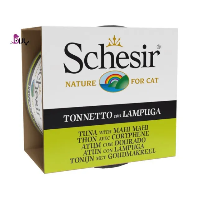 کنسرو گربه شسیر ماهی تن و لامپوگا (85 گرم)