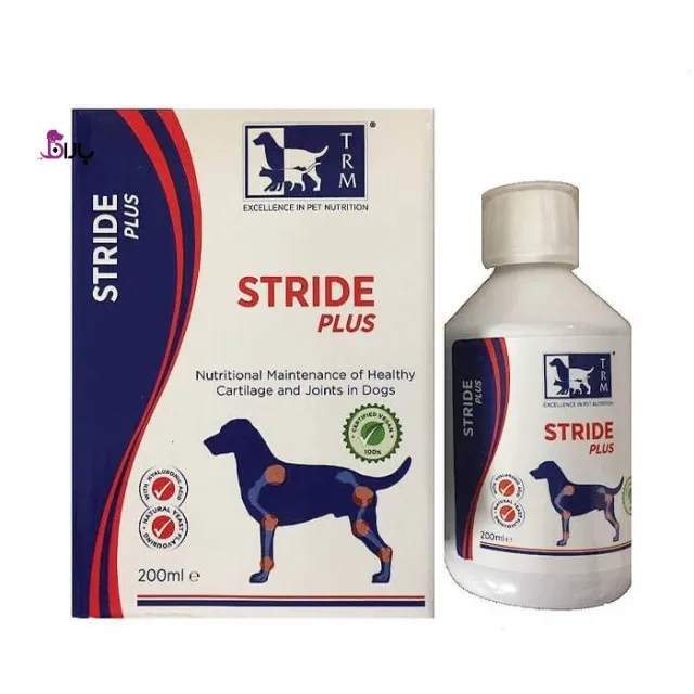 شربت گلوکز آمین جهت تقویت مفاصل سگ استراید پلاس برند تی آر ام TRM Powder Stride