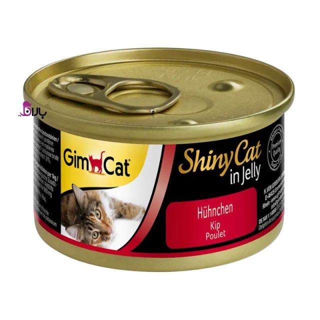 کنسرو گربه جیم کت طعم مرغ مدل ShinyCat in Jelly وزن ۷۰ گرم