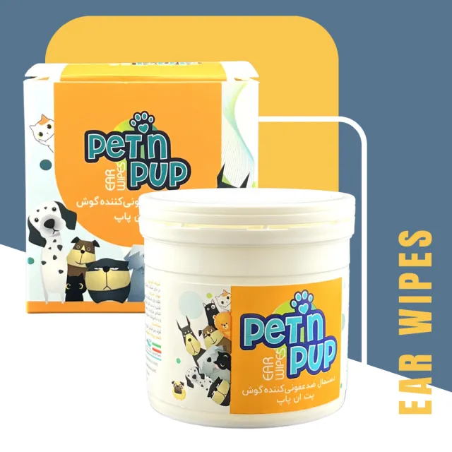 دستمال ضدعفونی کننده گوش  Pet in PUP Ear Wipes