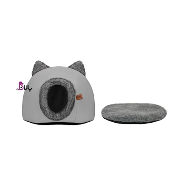 کلبه خواب زاریکس طرح گربه-طوسی Zarix Pet House Cat-grey