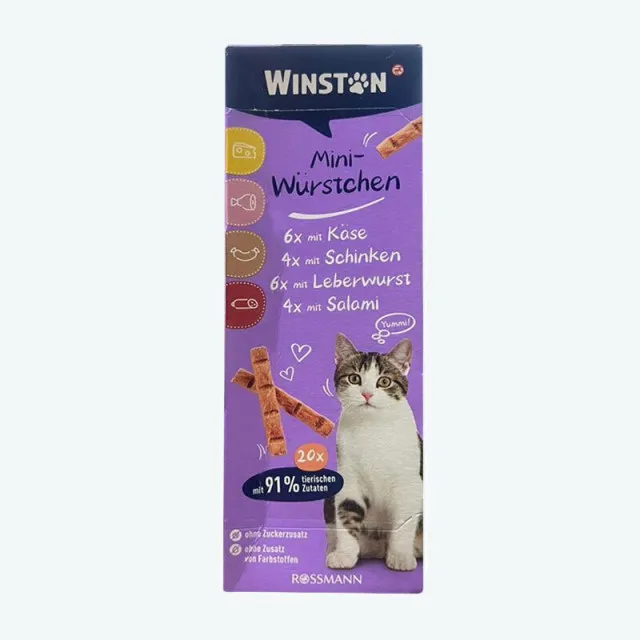 تشویقی مدادی گربه وینستون مولتی پک (20 عددی) Winston Mini Wurstchen
