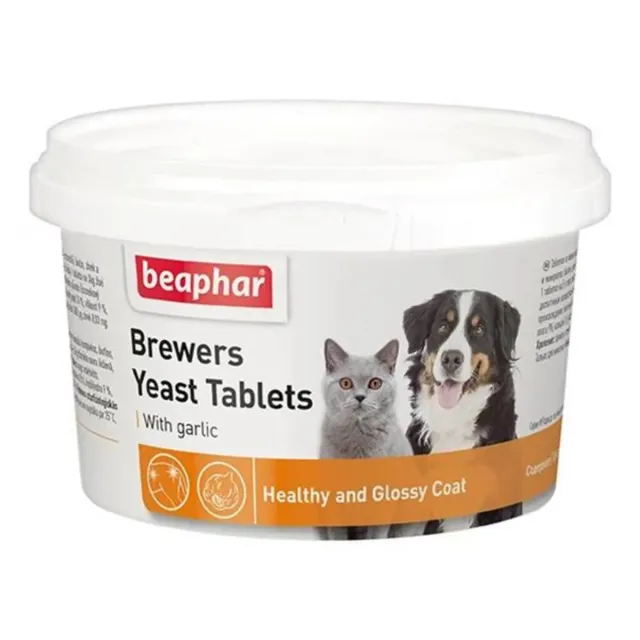 قرص مخمر بیفار با سیر سگ و گربه Beaphar Brewers Yeast