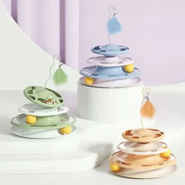 اسباب بازی گربه ریلی سه طبقه طرح 002