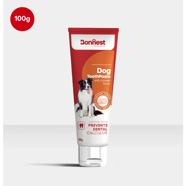 خمیر دندان سگ بونست با طعم مرغ Bonnest Dog ToothPaste With Chicken Flavor