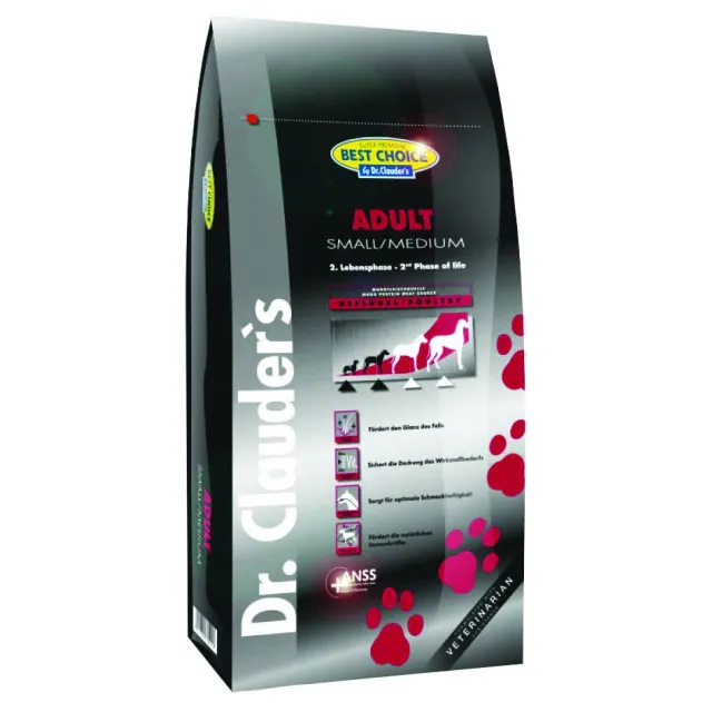 غذای خشک سگ دکتر کلادرز مخصوص سگ بالغ نژاد کوچک و متوسط :: Dr. Clauder's Best Choice Adult for Small & Medium Breeds